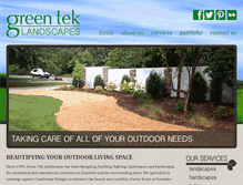 Tablet Screenshot of greenteklandscapes.com